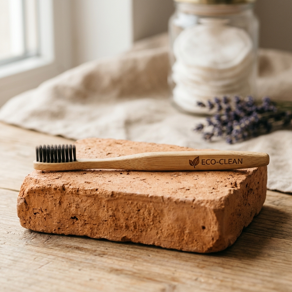Bamboo Tooth Brush with charcoal bristles