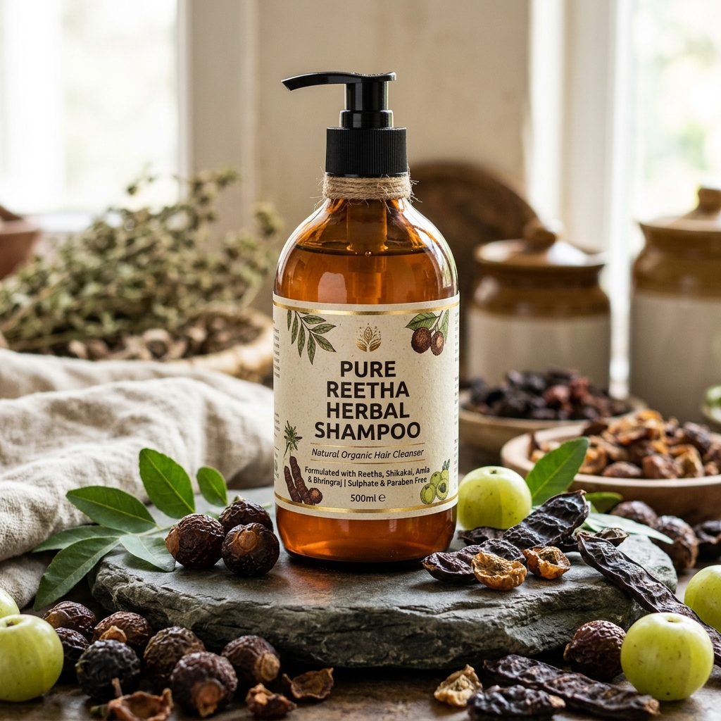 Reetha Shampoo soapberry natural cleanser